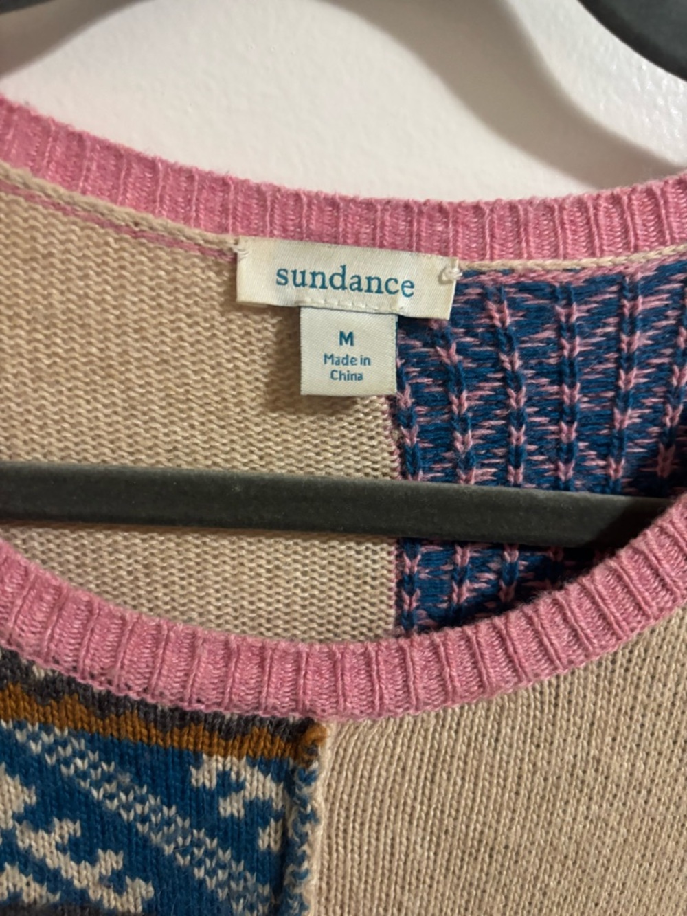 Patterned Patchwork Crewneck Sweater - Multi - Picture 3 of 3